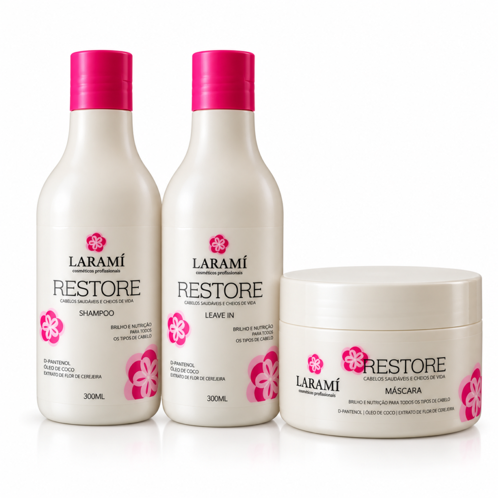 Kit Restore Larami – Hidratação Profunda e Proteção Térmica